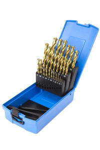 HSS TiN Coated Elite Plus Split Point Jobber Length Drill Sets (DIN 338)