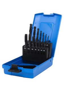 M3-M12 HSS DIN338 DRILL & SPIRAL POINT P1 TAP SET M3-M12 HSS DIN338 DRILL & SPIRAL POINT P1 TAP SET