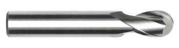 2 Flute HSS Plain Shank Ball Nose Short Series Slot Drills (BS 122/4)